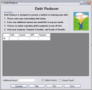 Debt Reducer screenshot